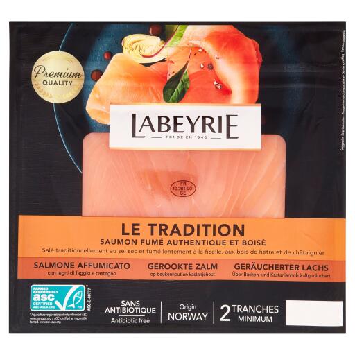 Salmone Il Tradizionale Gourmet 100% senza antibiotici 75g Labeyrie