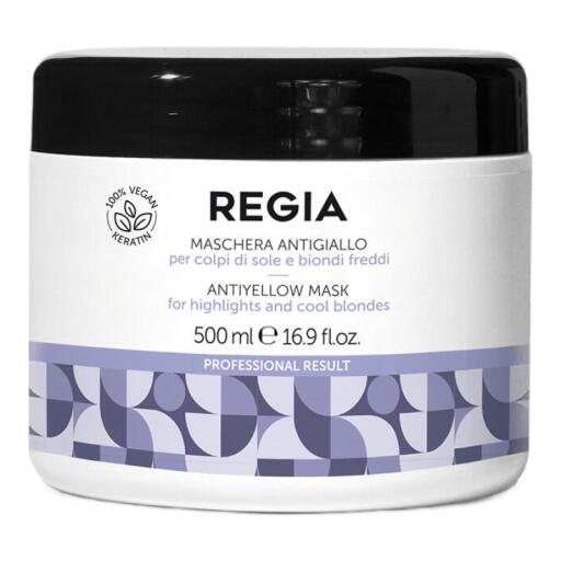Maschera antigiallo per colpi di sole biondi freddi da 500ml Regia