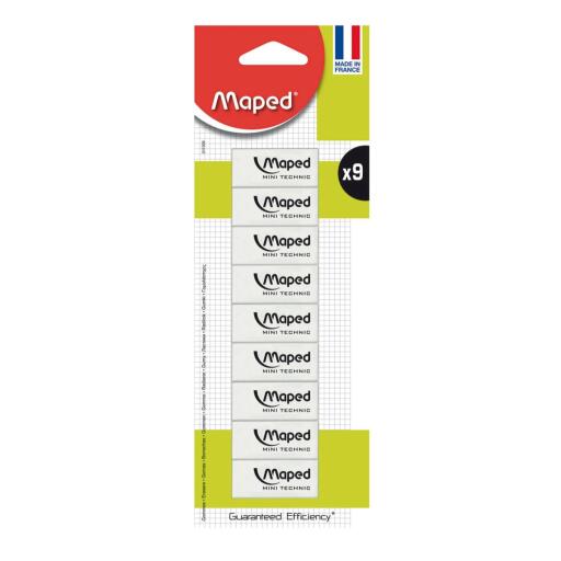 Gomma technic 300 blister 9 pezzi Maped