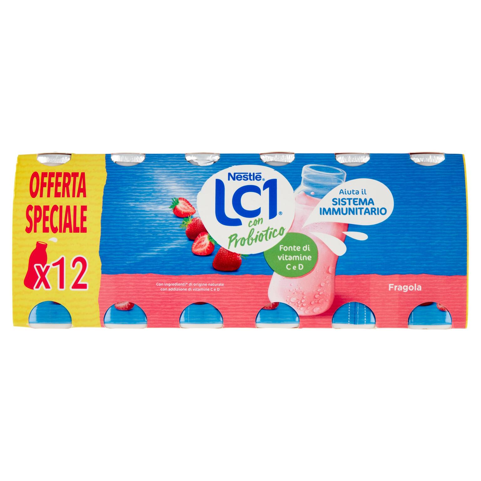 LC1 con probiotico fragola 12x90g Nestlè