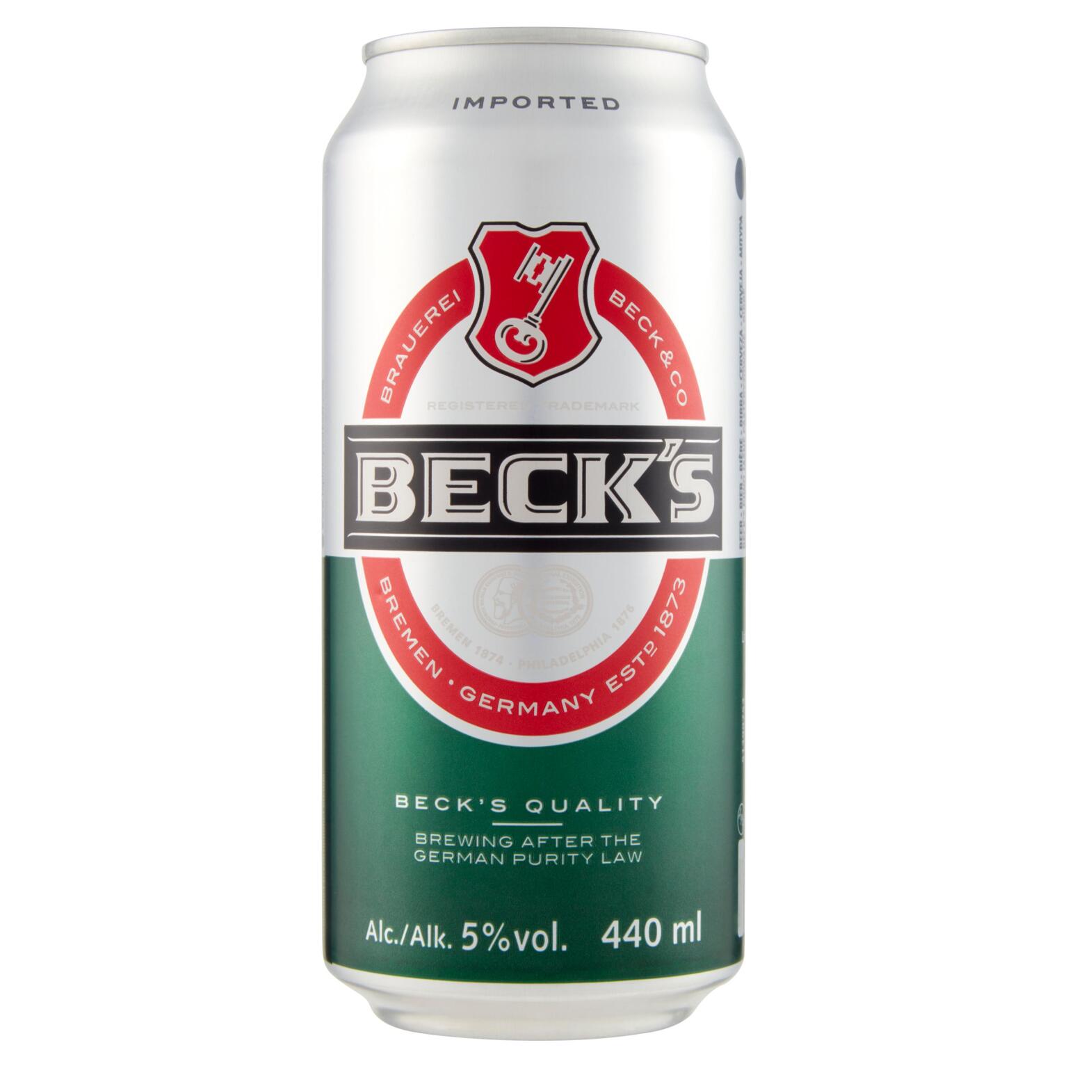 Birra Beck's lattina 44cl