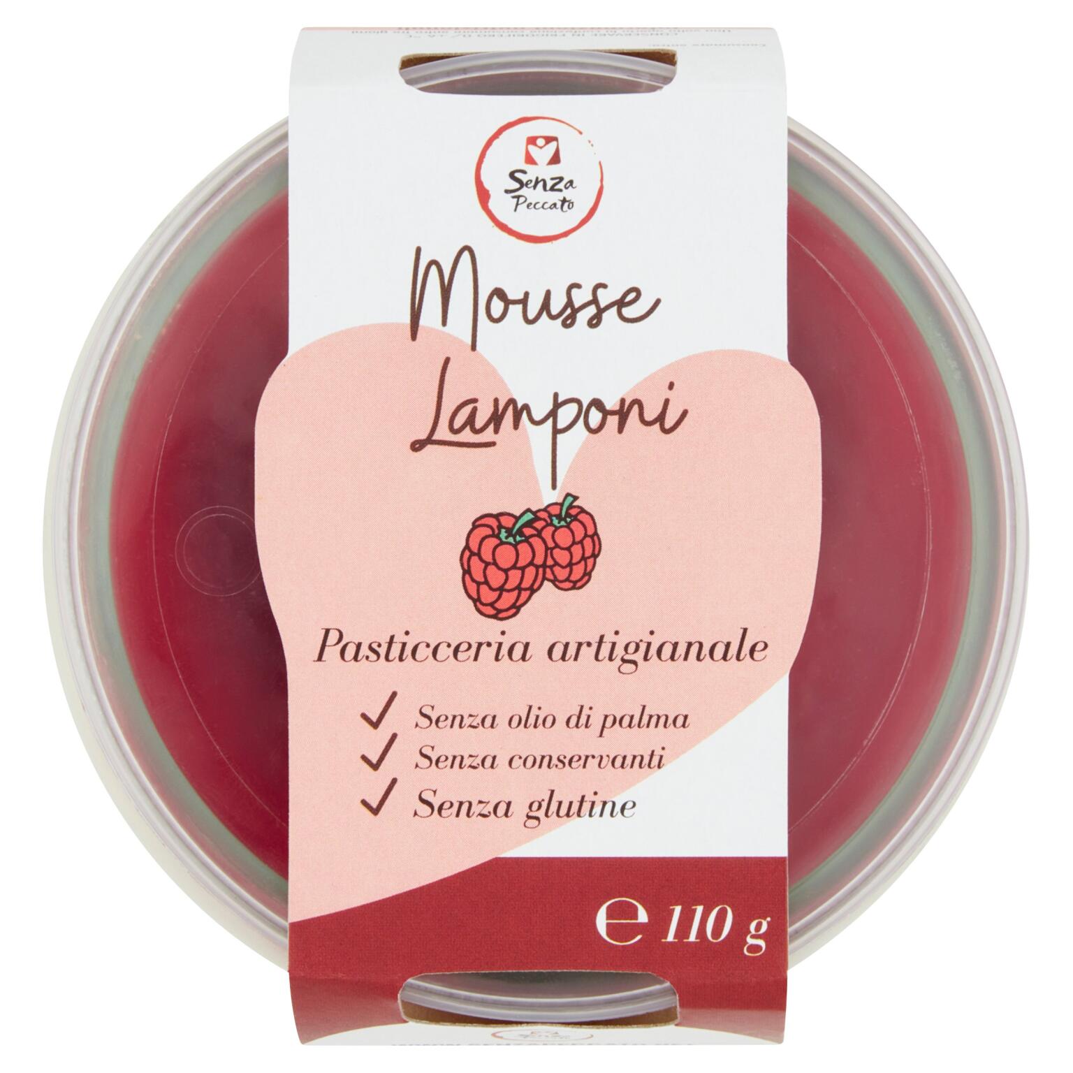 Mousse al lampone 110g senza glutine