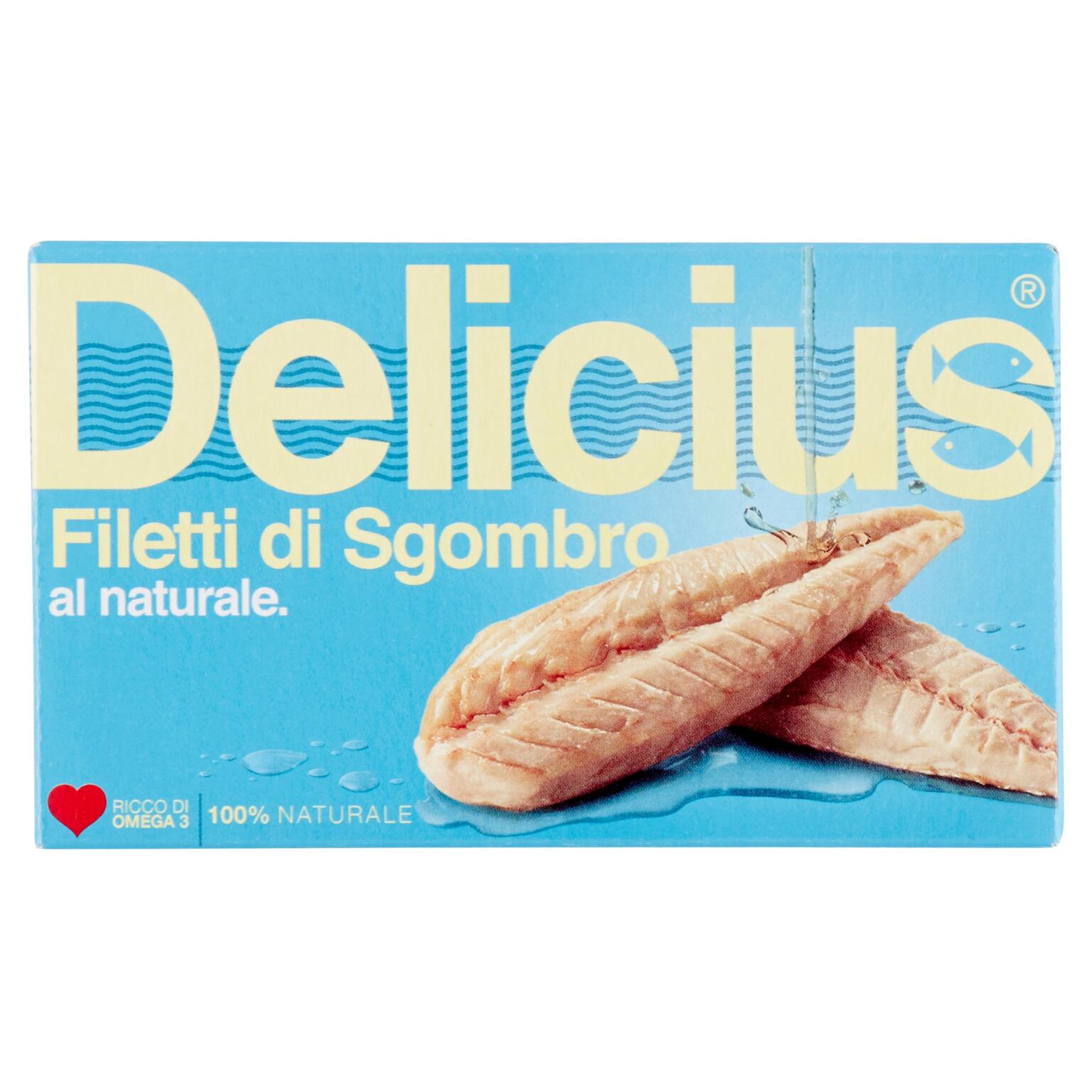 Filetti di sgombro al naturale 125g Delicius