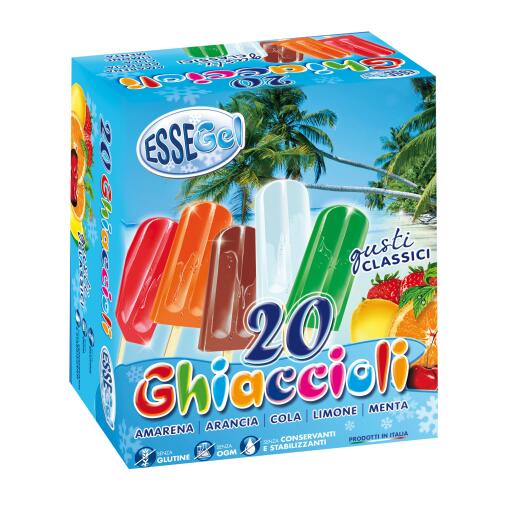 20 ghiaccioli gusti assortiti 1400g Essegel