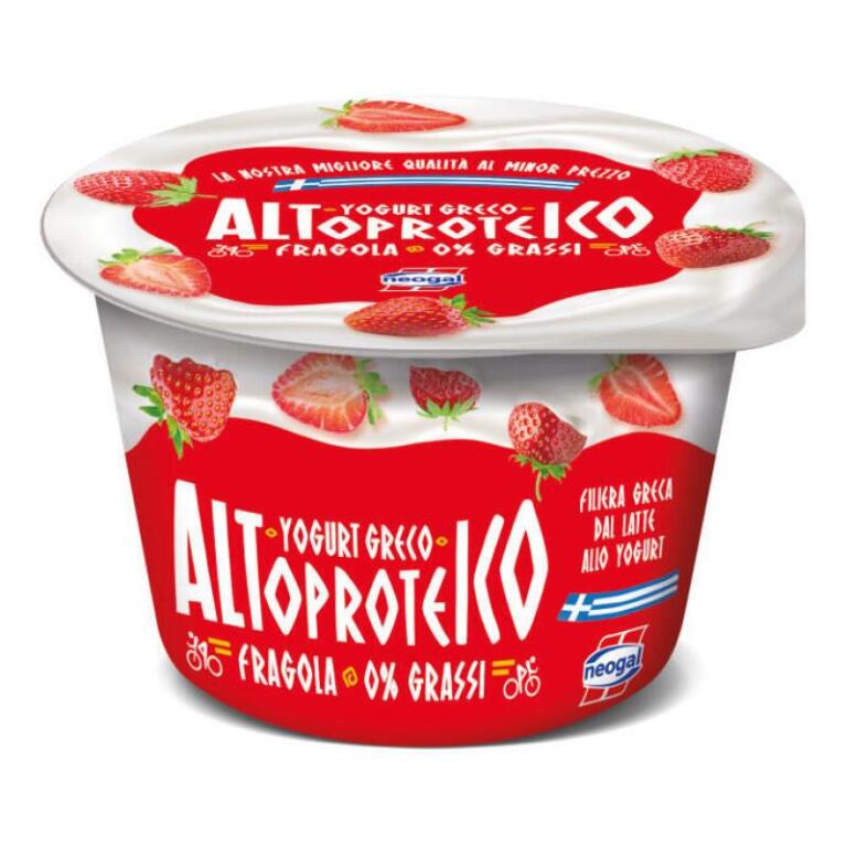Yogurt Greco Altoproteico 0% grassi Fragola Neogal