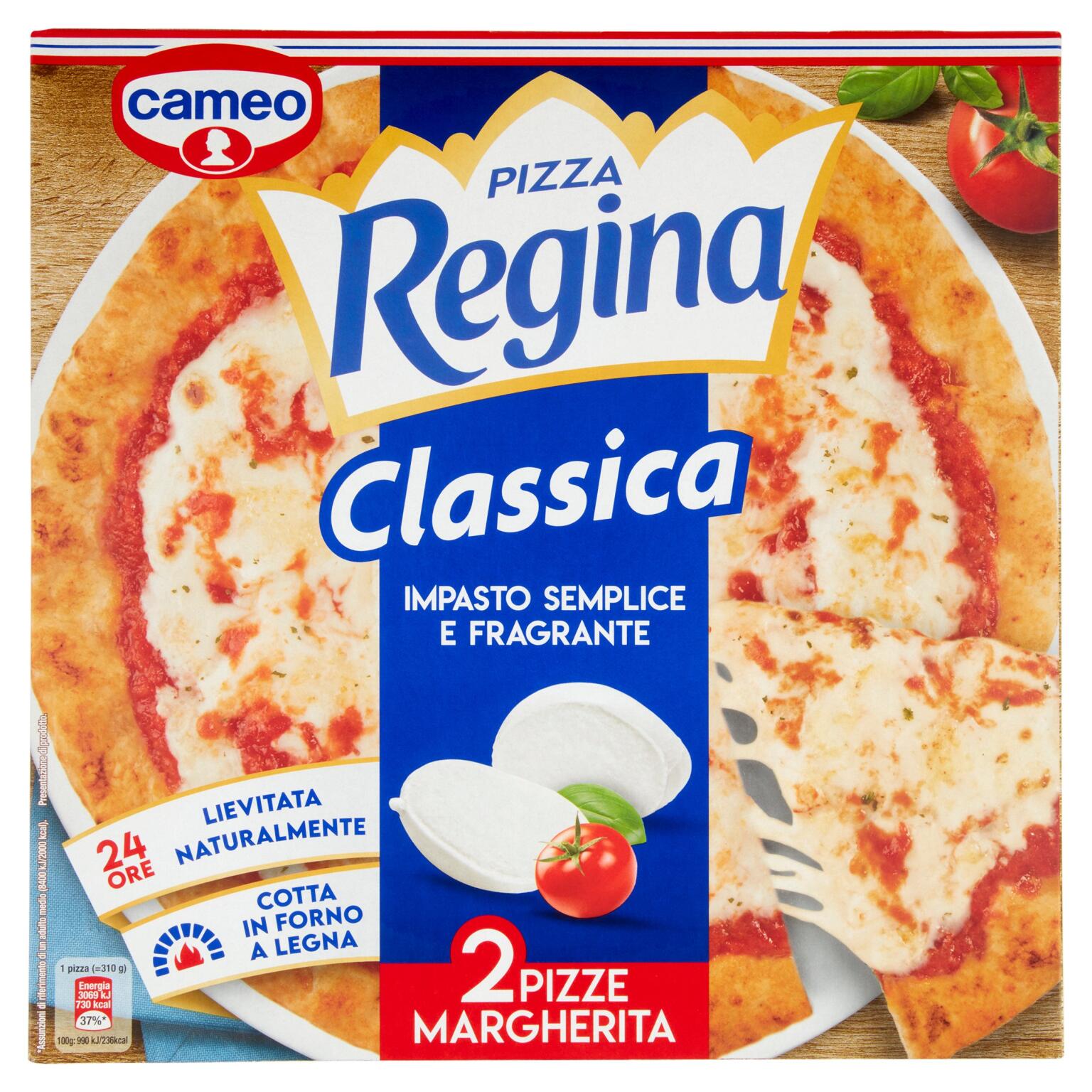 Pizza Regina Classica Margherita 620g Cameo