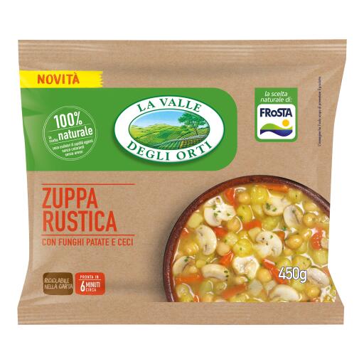 Zuppa rustica ai funghi e patate da 450g Frosta