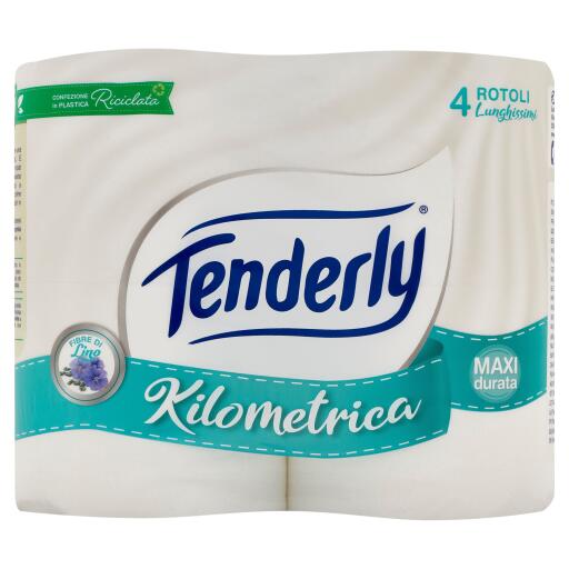 Carta Igienica Tenderly 4 Rotoli Kilometrica