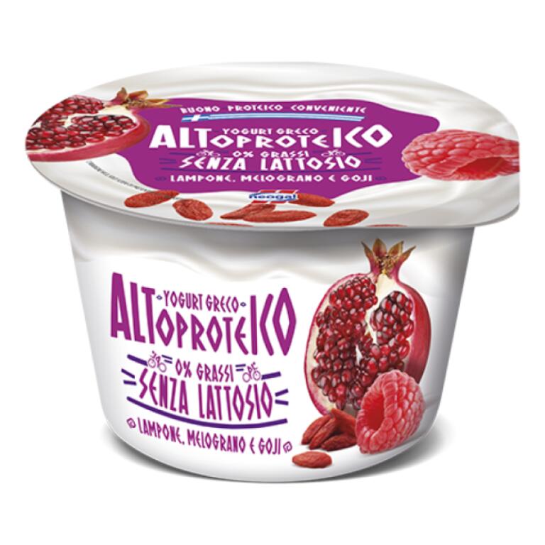 Yogurt Greco 0% senza lattosio Lampone/Melograno/Goji 150g Neogal