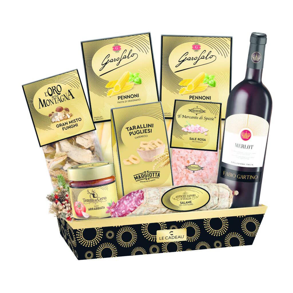 Cesto Natale Sfizioso 9 pezzi Le Cadeau