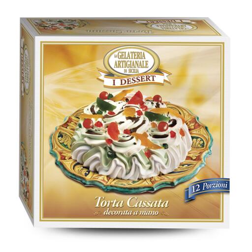Torta cassata decorata a mano 1,3kg Sigel