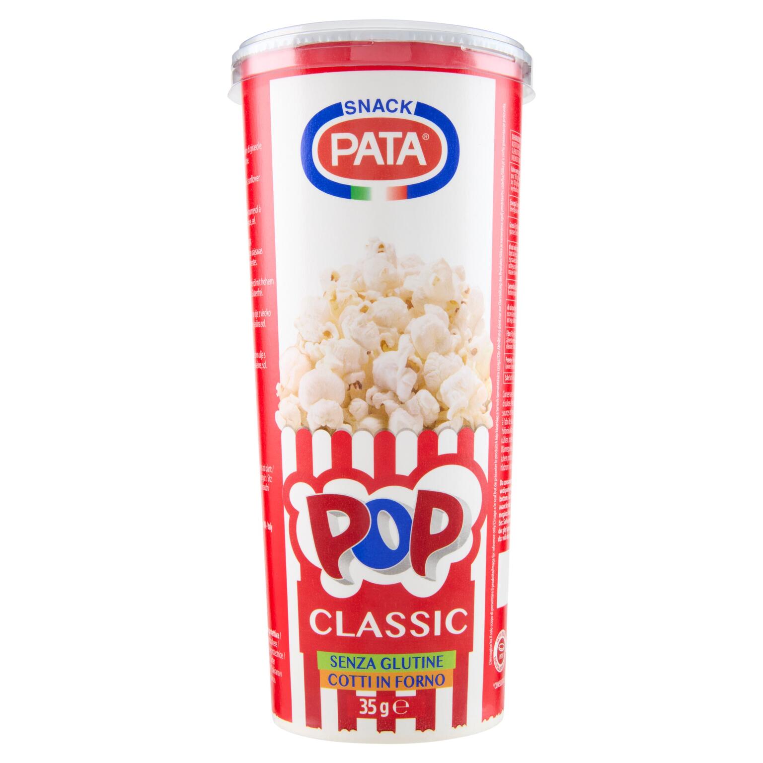 Pop Corn Classic tubo 35g Pata