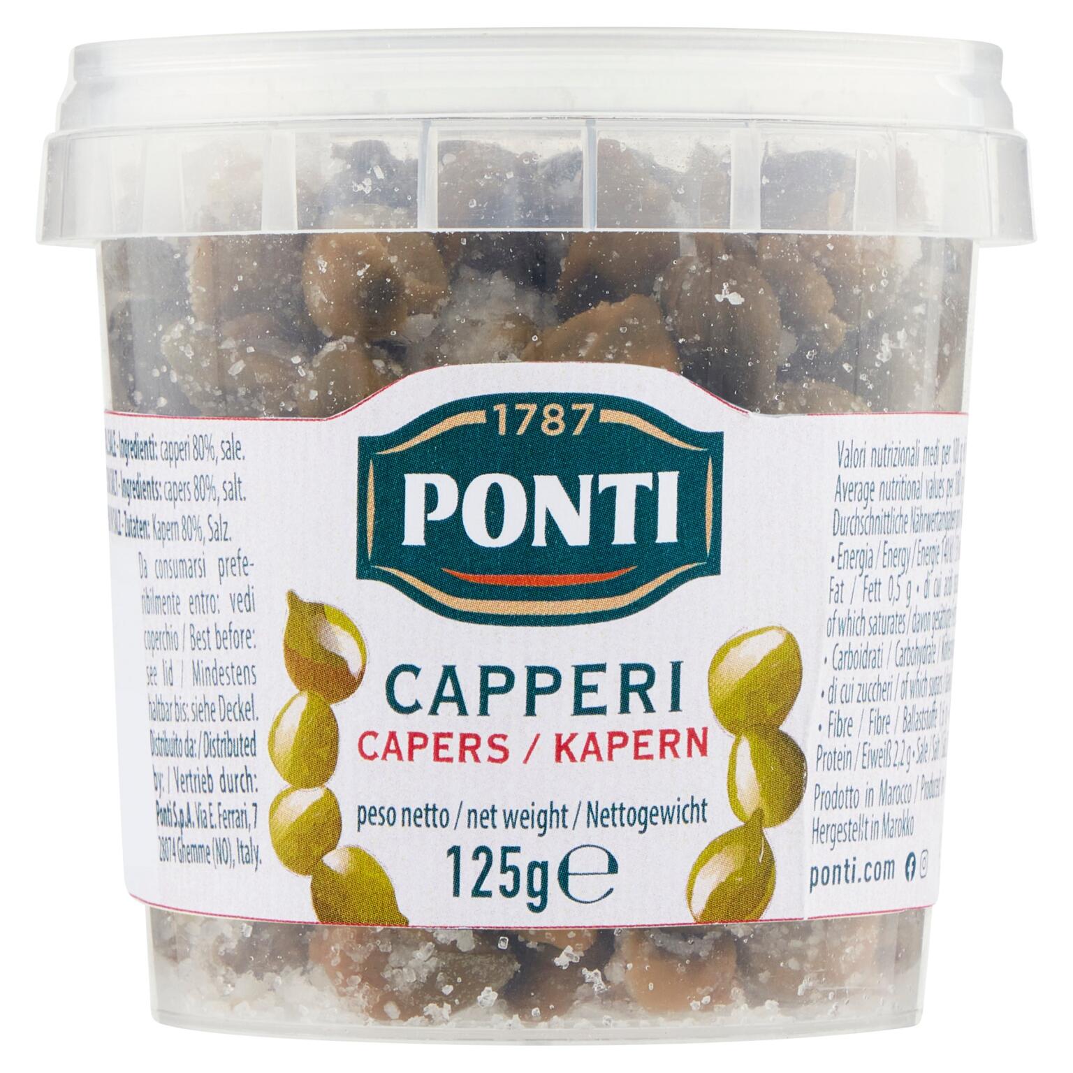 Capperi sotto sale 125g Ponti