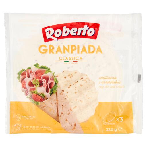 Gran Piada sfogliata e sottilissima 3pz 330g Roberto