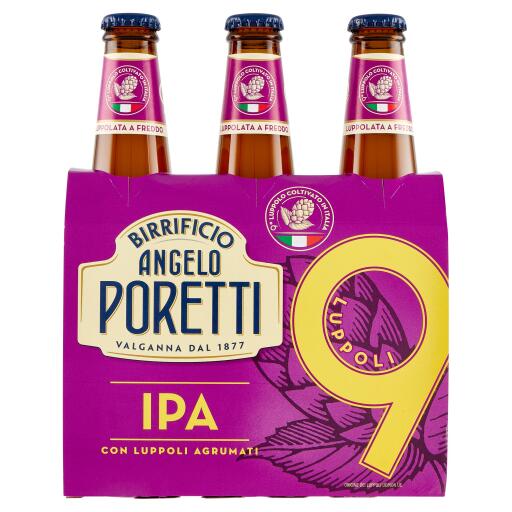 Birra 9 luppoli 33x3 Poretti