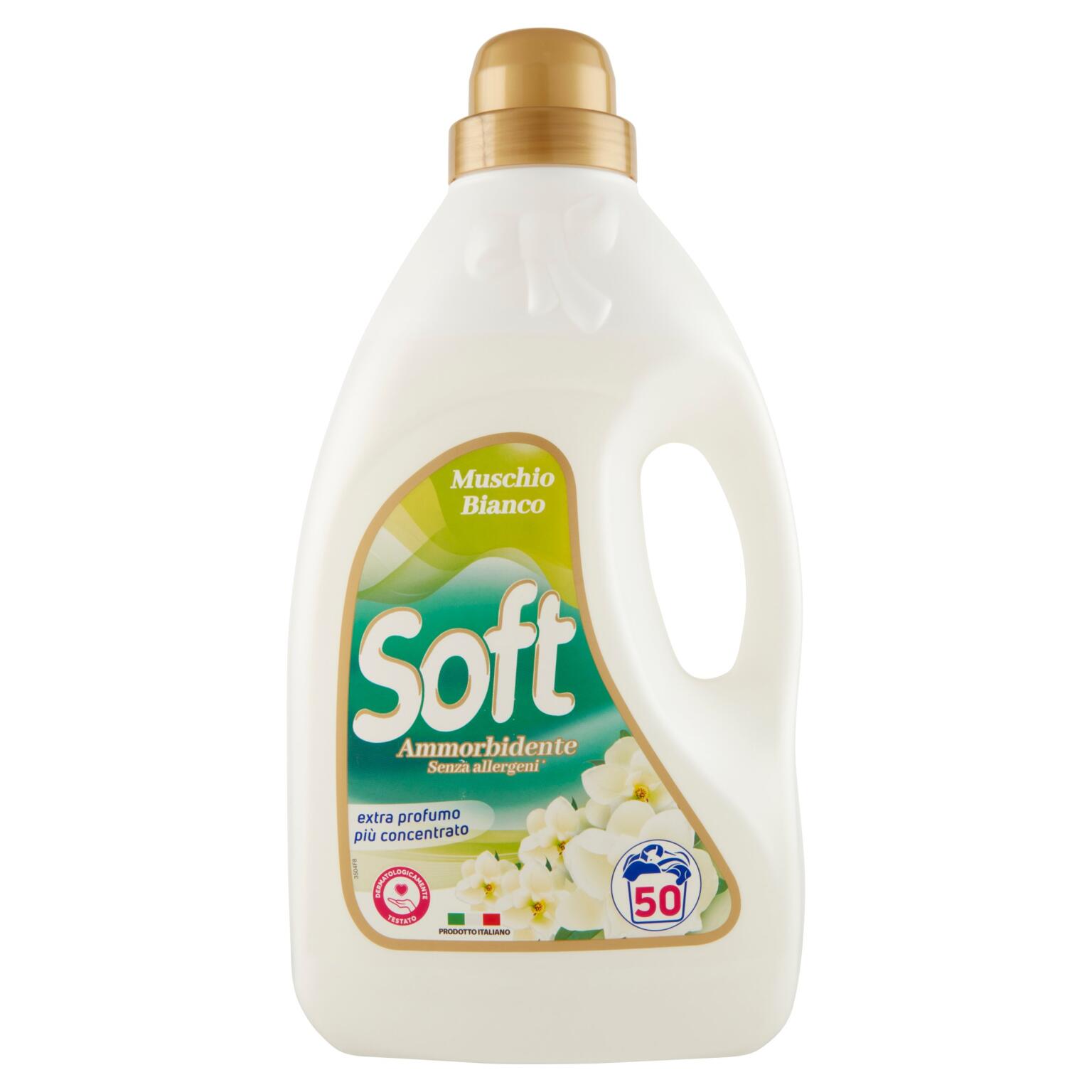 Ammorbidente soft muschio bianco 50 lavaggi 2750ml