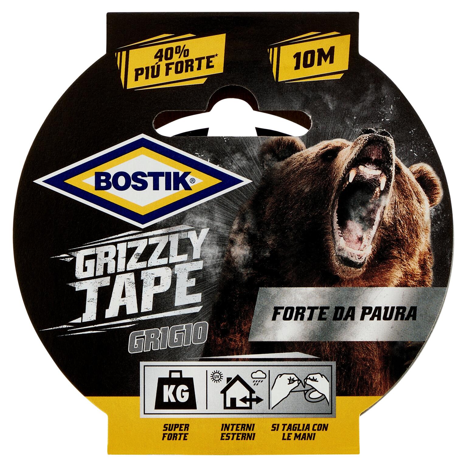 Bostik Grizzly Tape Grigio 10MT