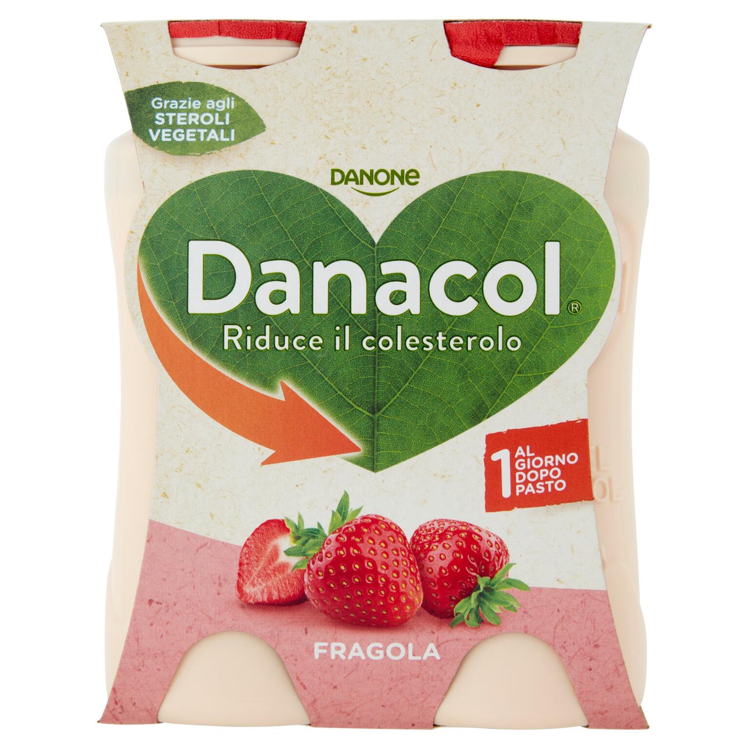 Yogurt Danacol fragola 4x100g Danone