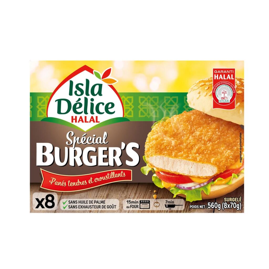 Burger di Tacchino Halal 560g Isla Deli