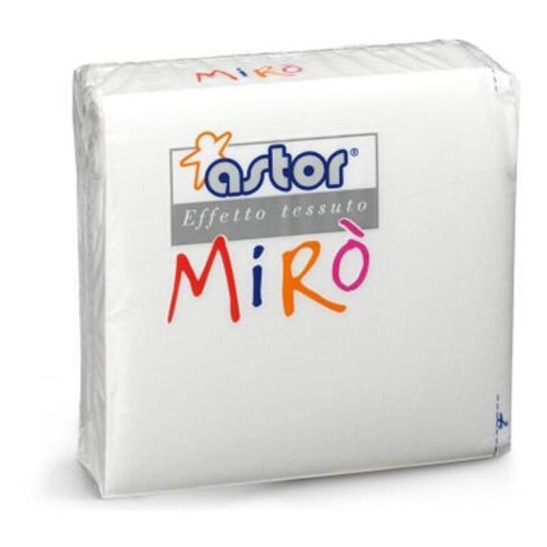 40 tovaglioli 2 veli bianco miro' 38x38cm Astor