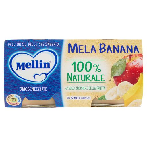 Omogeneizzato Mela Banana 2x100g Mellin