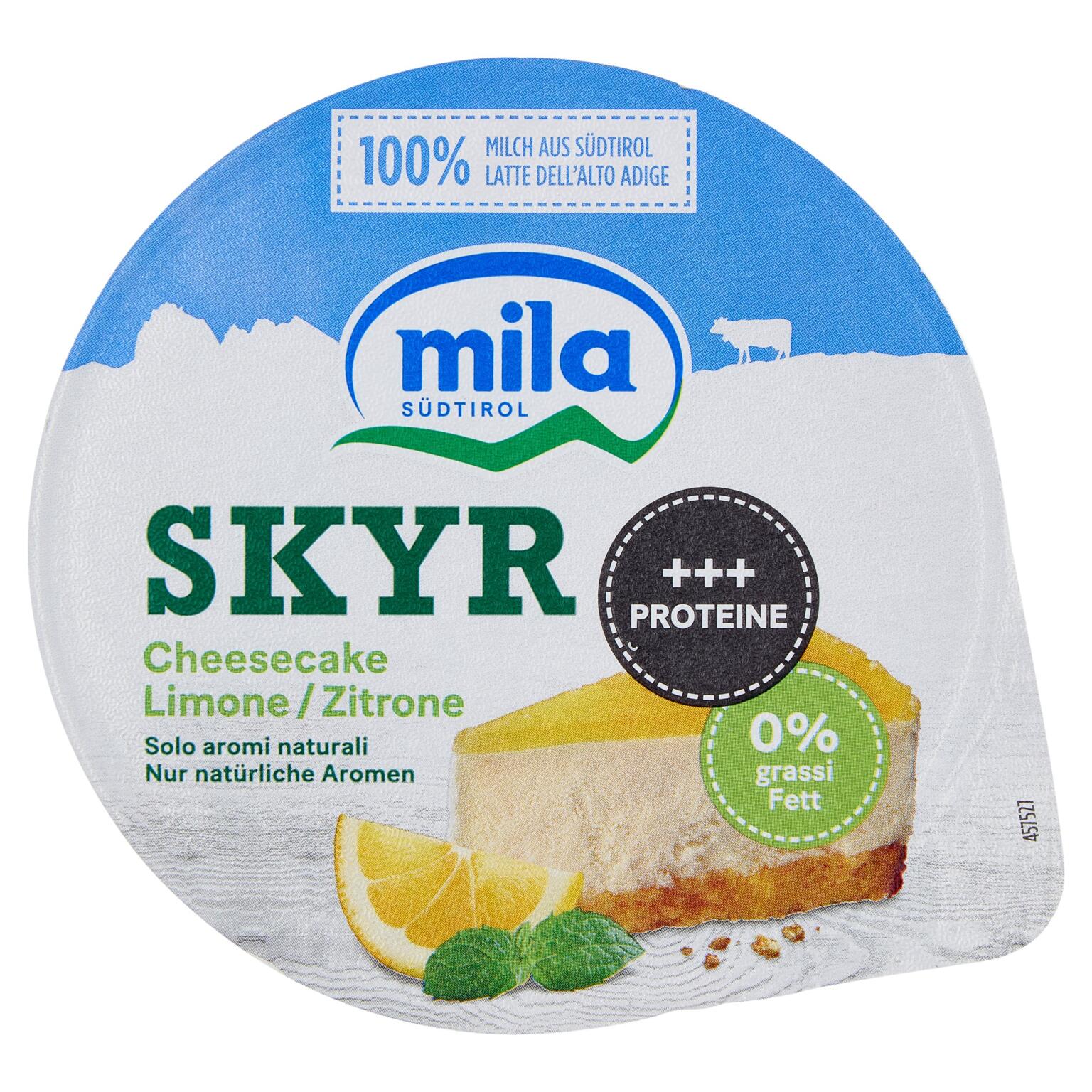 Skir Cheesecake Limone 150g Mila
