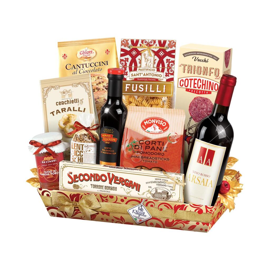 Cesto Natalizio Vittoria 11 pezzi Re Regalo