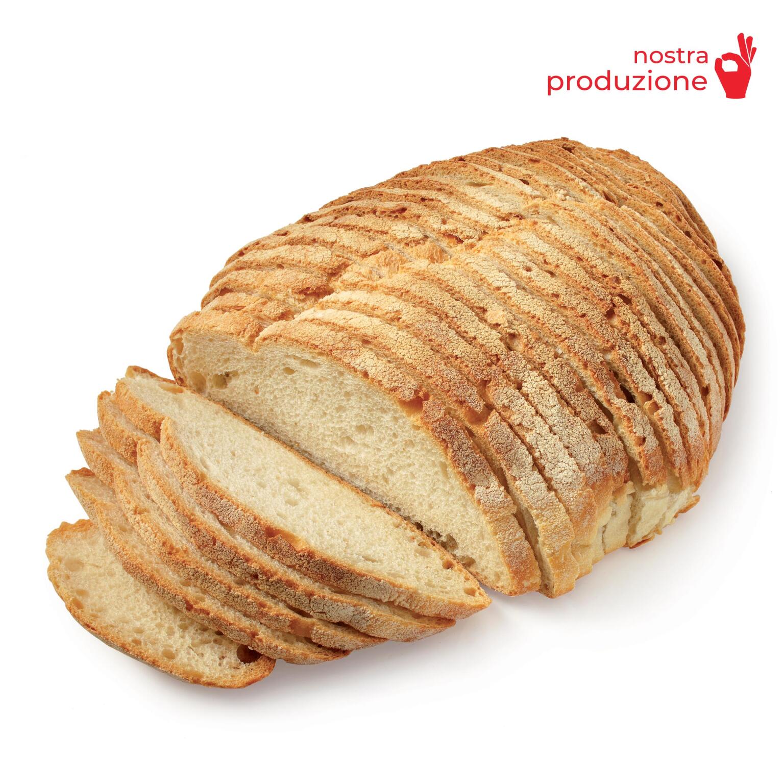 Pane casereccio affettato nostra produzione