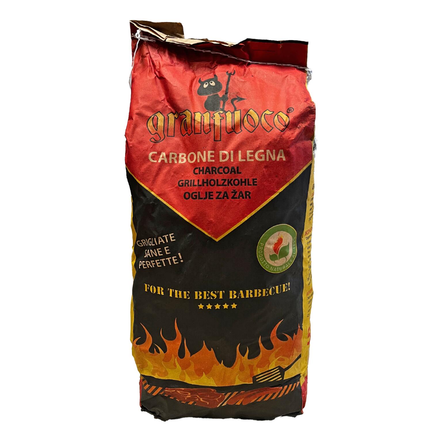 Carbone vegetale di legna 5kg Granfuoco