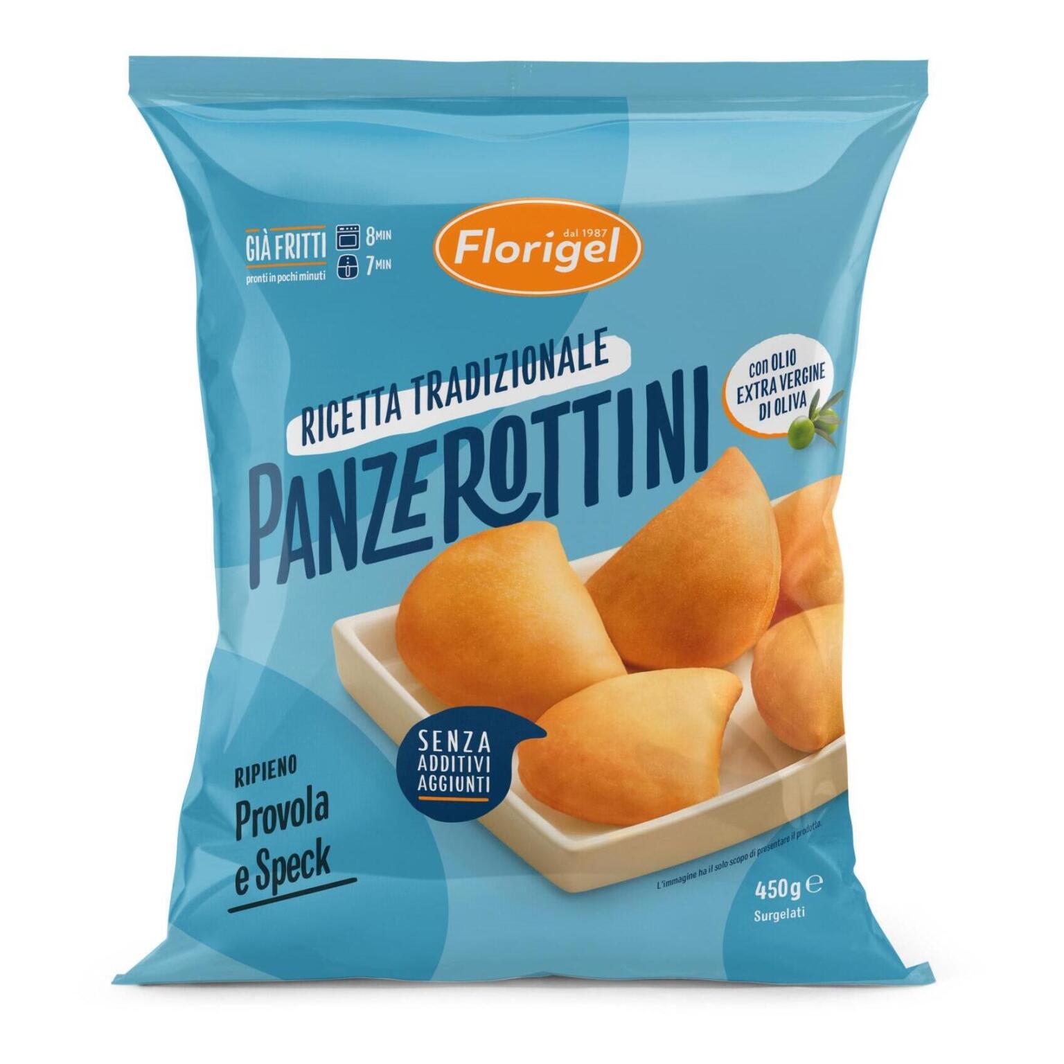 Panzerottini Prefritti Provola e Speck 450g Florigel