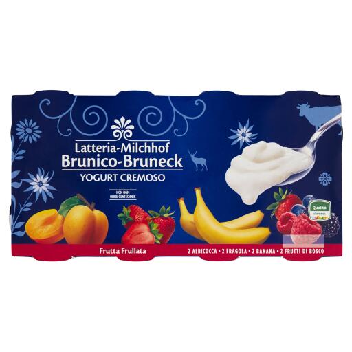 Yogurt Intero Cremoso alla Frutta 8x125g Latteria di Brunico