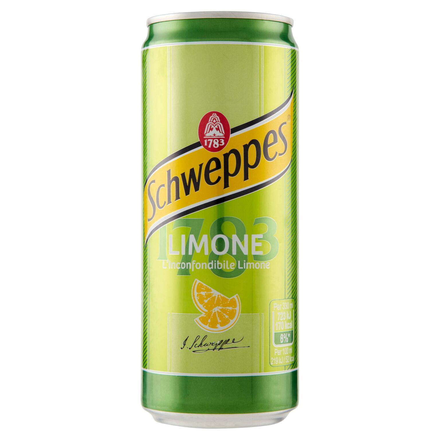 Schweppes limone lattina 33cl S.Benedetto