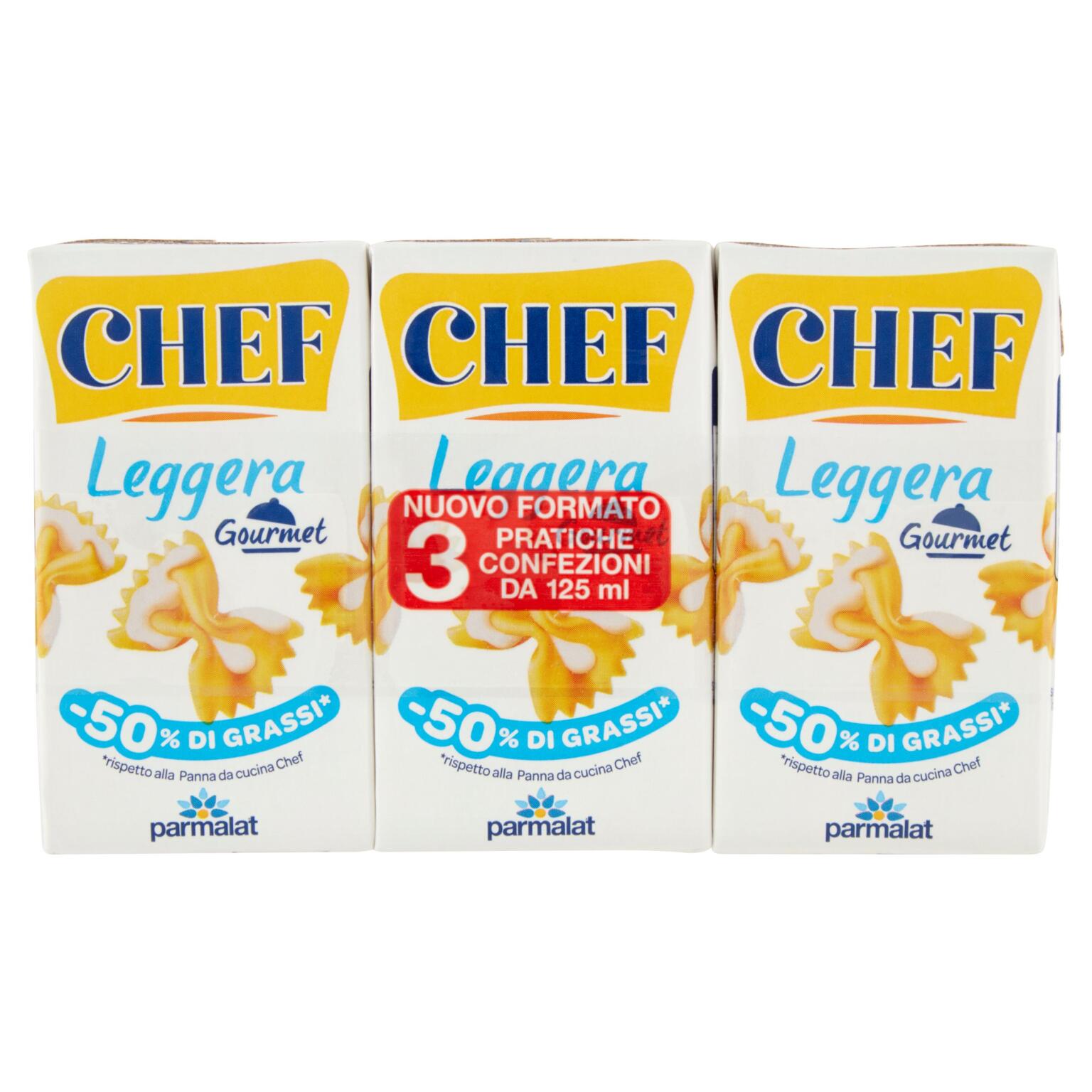 Chef leggera 3x125ml Parmalat