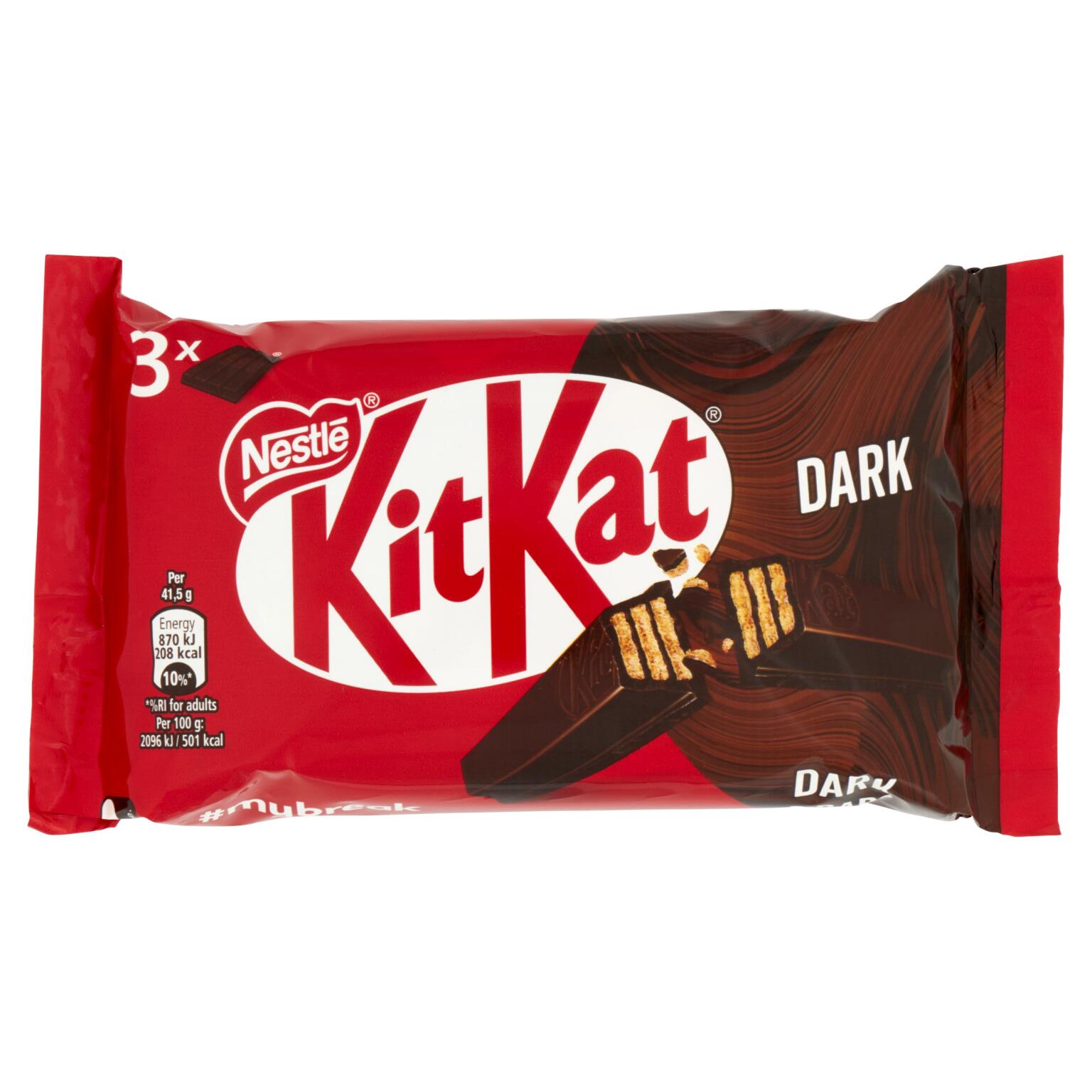 Kit Kat dark 70% trio 3x41,5 Nestlè
