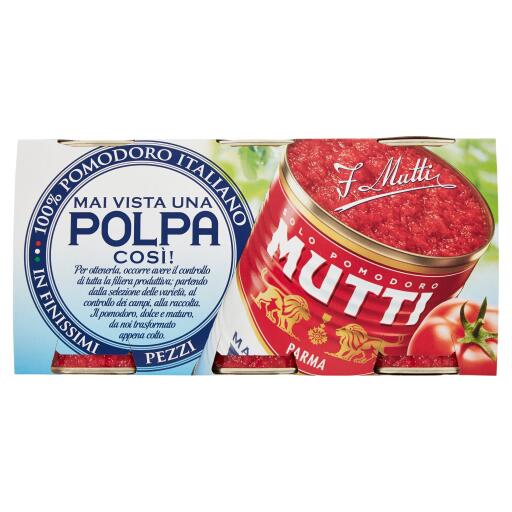Polpa di pomodoro latta 3x400g Mutti