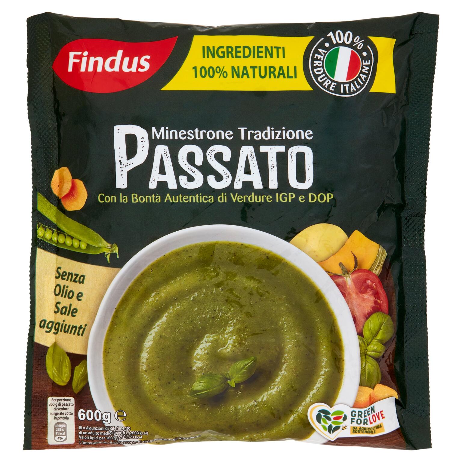 Minestrone tradizionale Il passato IGP 600g Findus