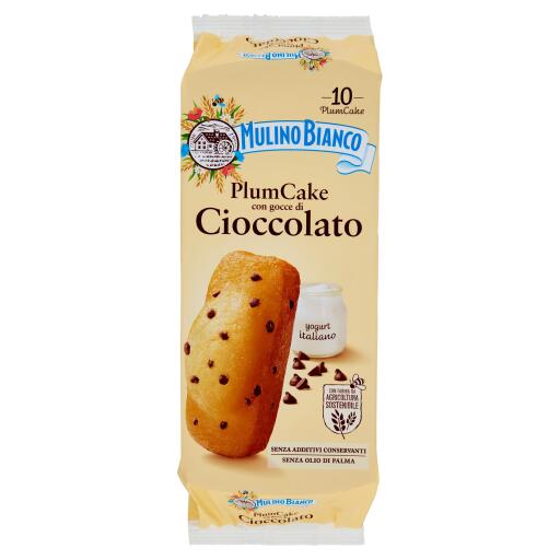 PlumCake con gocce di cioccolato 10 pezzi 350g Mulino Bianco