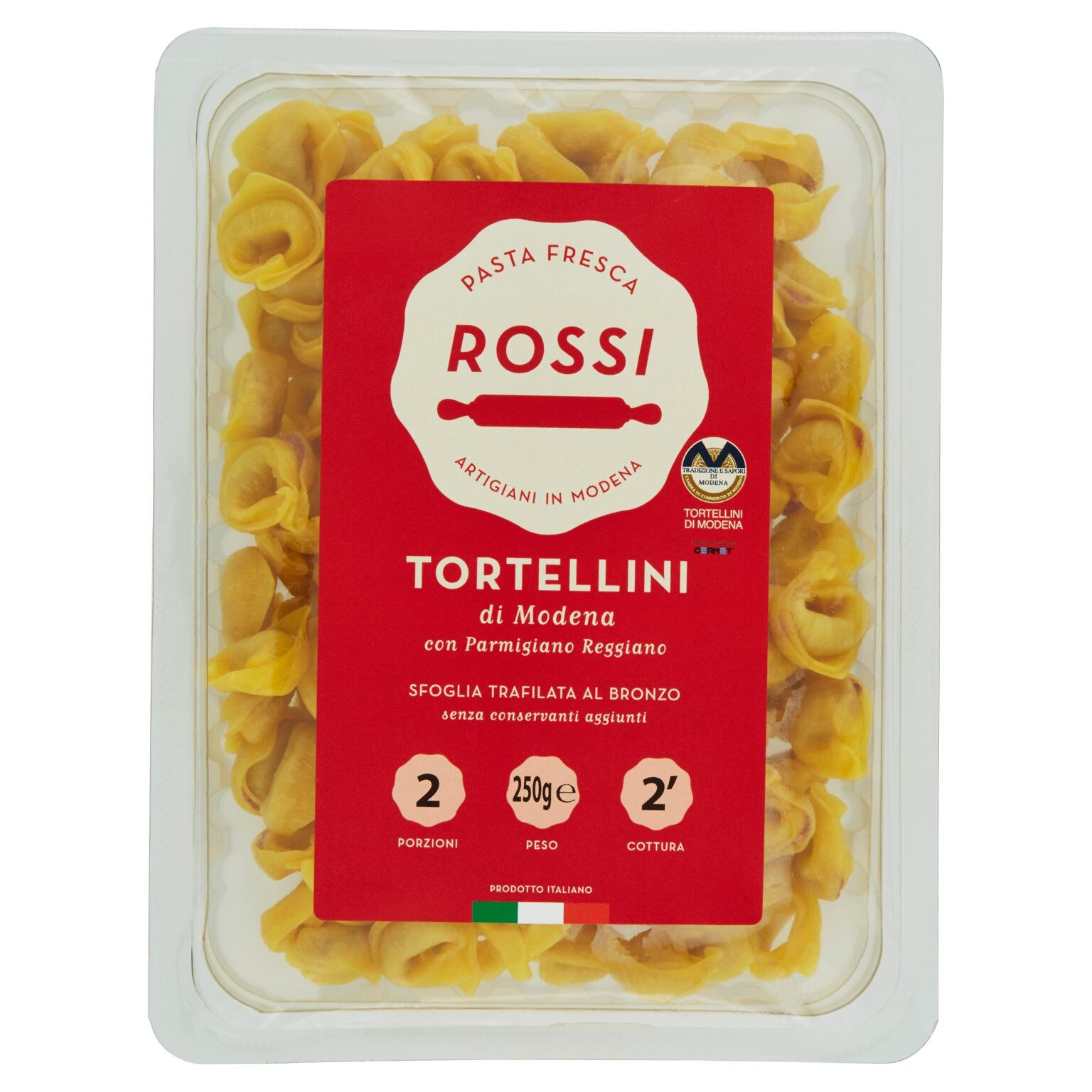 Tortellini di Modena con parmigiano reggiano 250g Pasta fresca Rossi