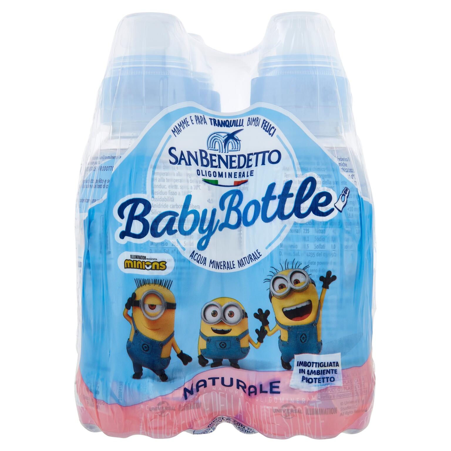Acqua San Benedetto naturale baby-bottle 4x25cl Push&Pull