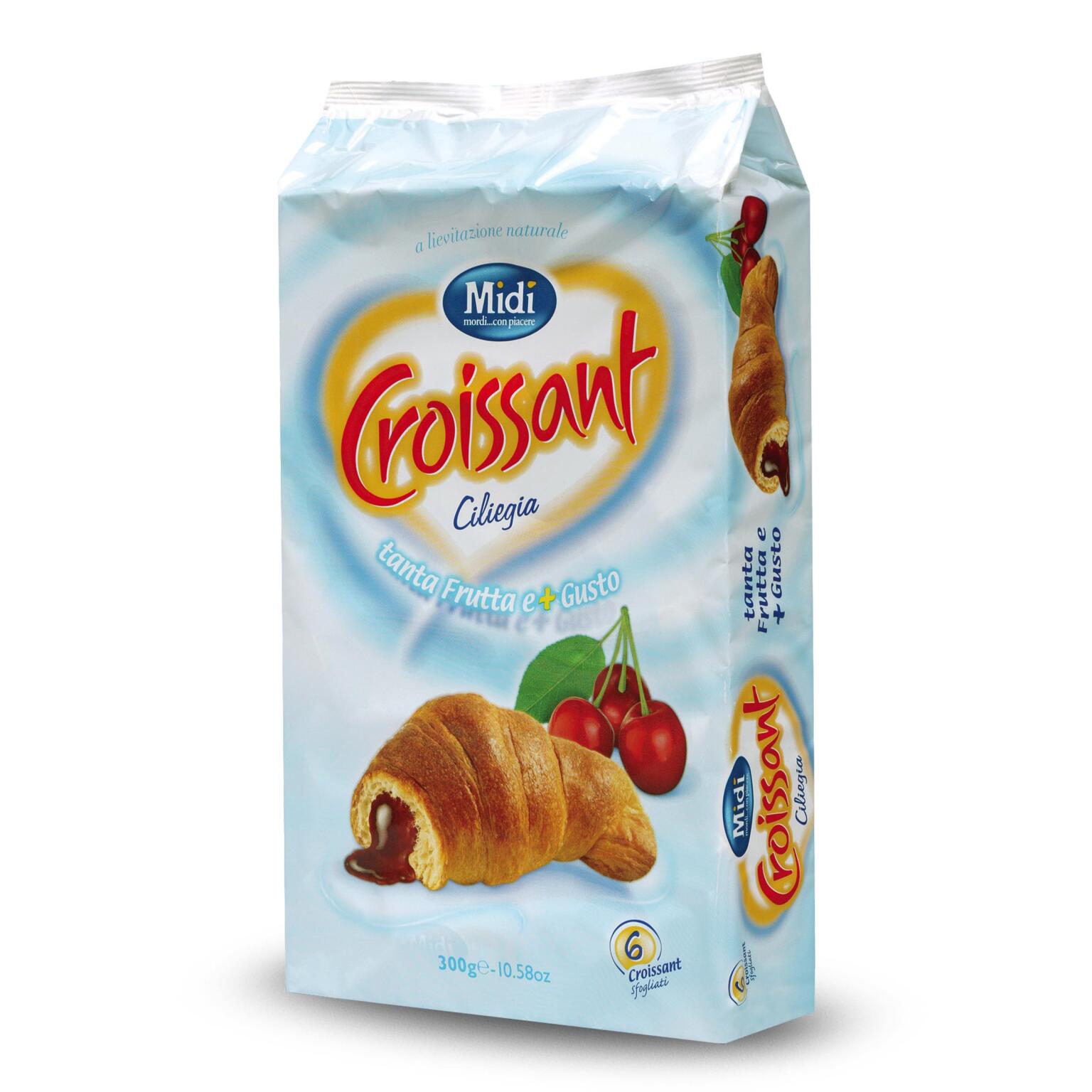 Croissant Ciliegia 300g confezione da 6pz Midi