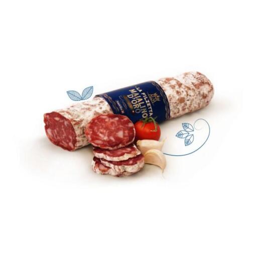 Salame Filzetta Campagnola Fascia Verde 500g circa Maialino d'Oro