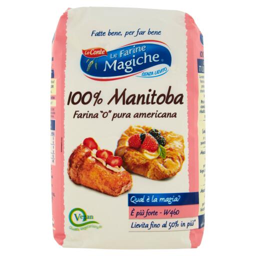 Farina Manitoba 100% americana tipo O Le Farine Magiche 1Kg Lo Conte