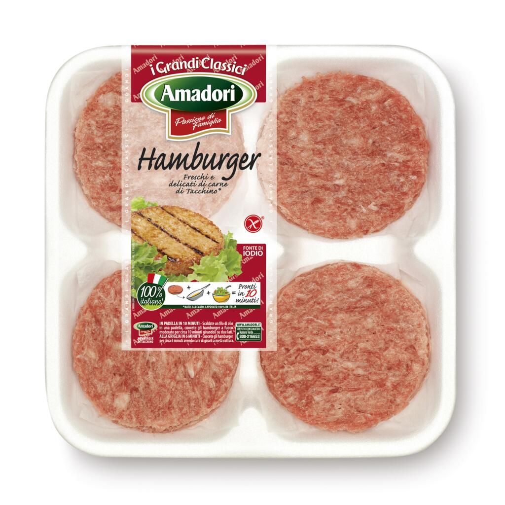 Hamburger di tacchino x4 320g