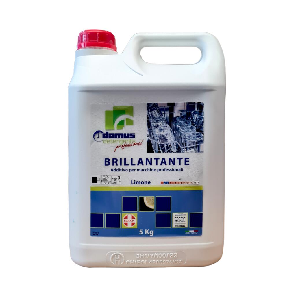 Detergente brillantante al limone per stoviglie 5kg Domus Chemicals