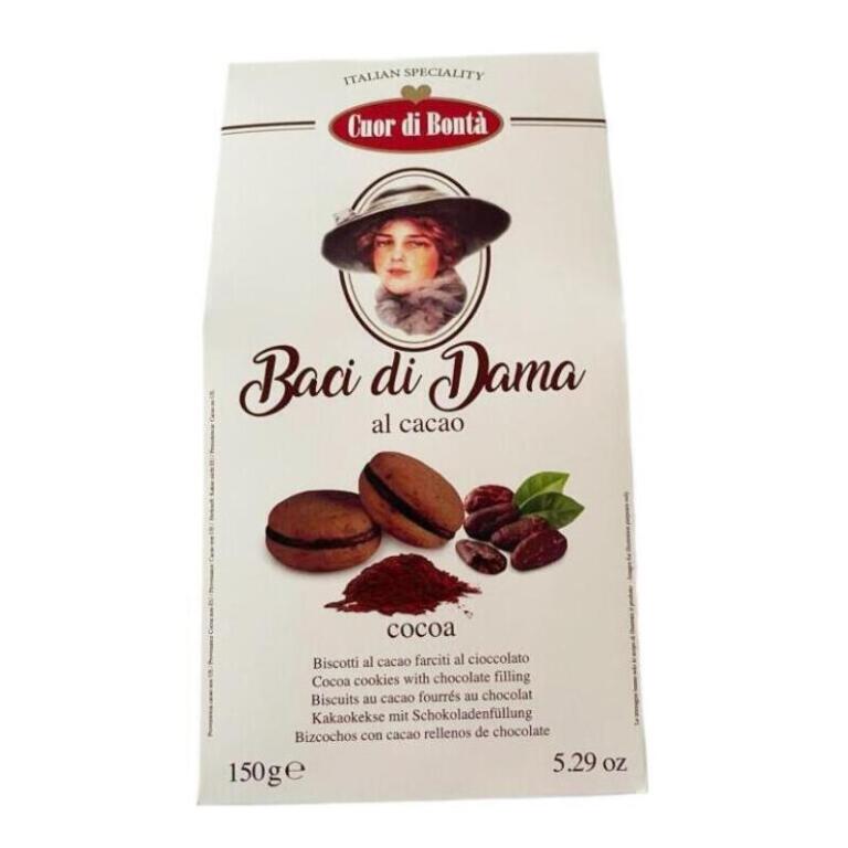 Baci di Dama al Cacao Cuor di Bontà 150g Rippa