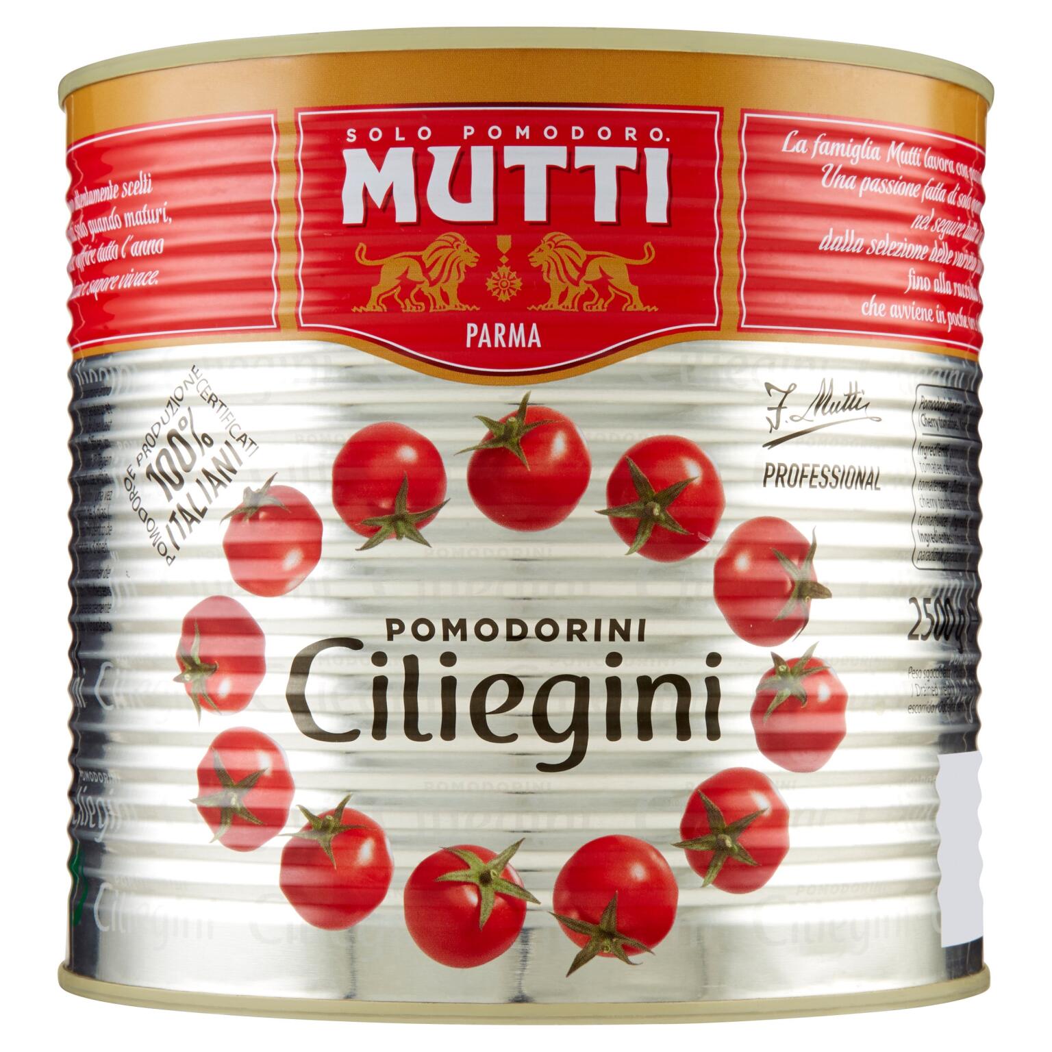 Pomodorini Ciliegini in latta 2,5kg Mutti