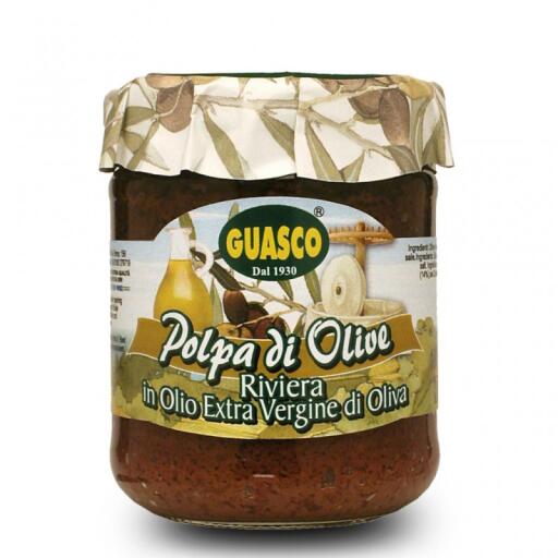 Polpa olive nere riviera 190g Guasco