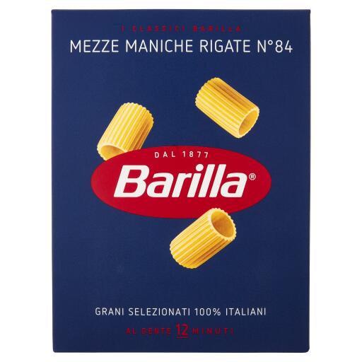 Mezze maniche rigate pasta di semola di grano duron°84 500g