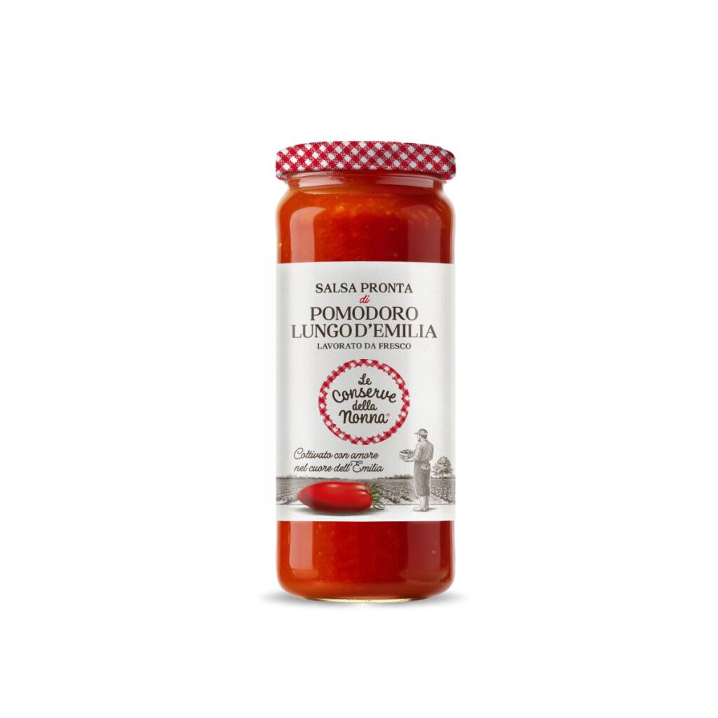 Salsa pronta di pomodoro lungo D'Emilia 330g Le conserve della nonna