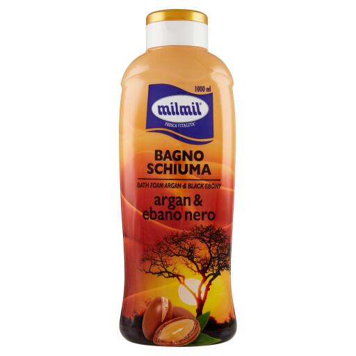 Bagno crema argan e ebano nero 1l Mil Mil